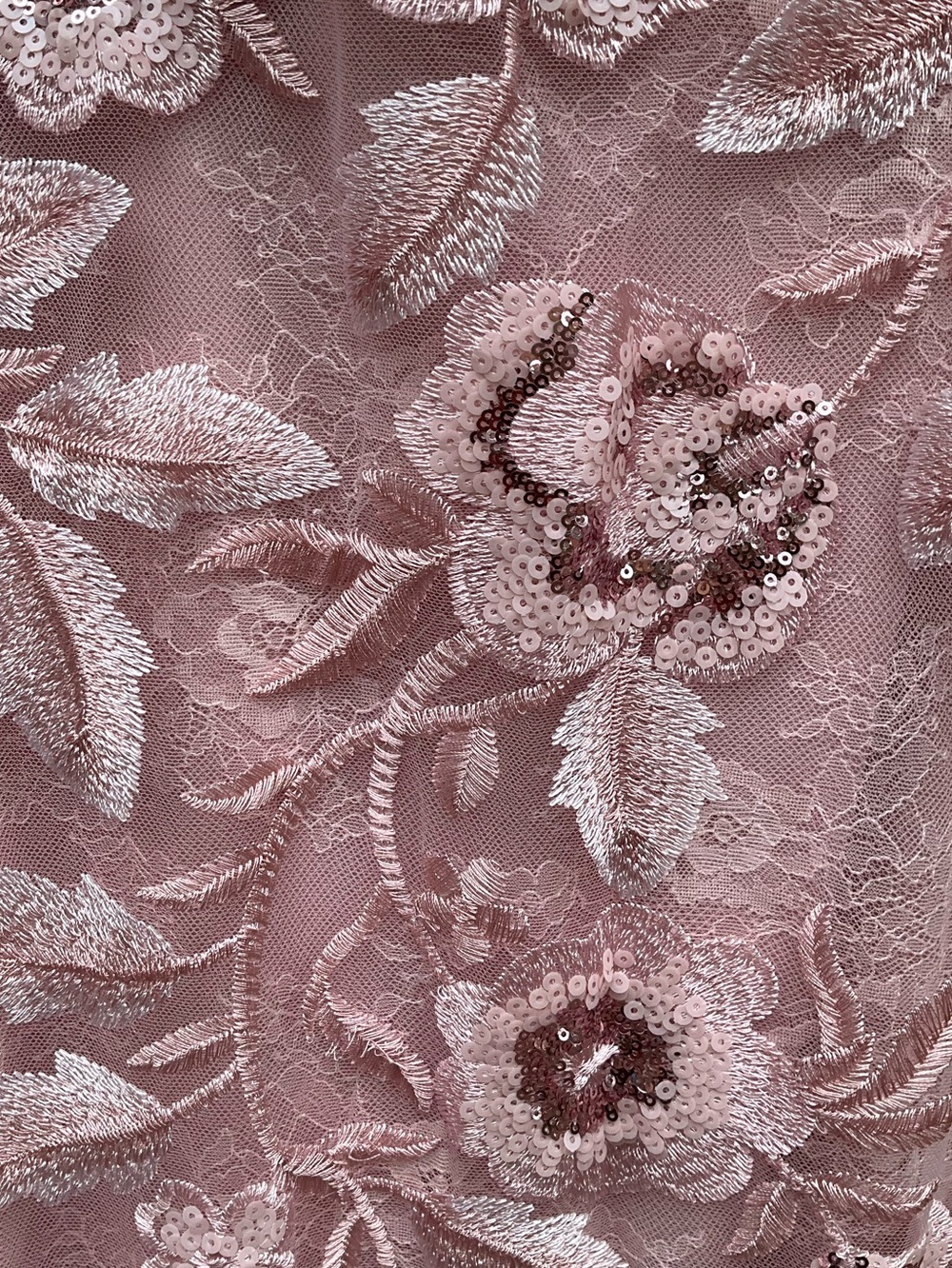 MAC DUGGAL Pink Size 6 Satin Off The Shoulder Embroidered Mermaid Gown - Picture 9 of 13